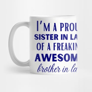 Funny brother in law and World's best  sister in law shirts Mug